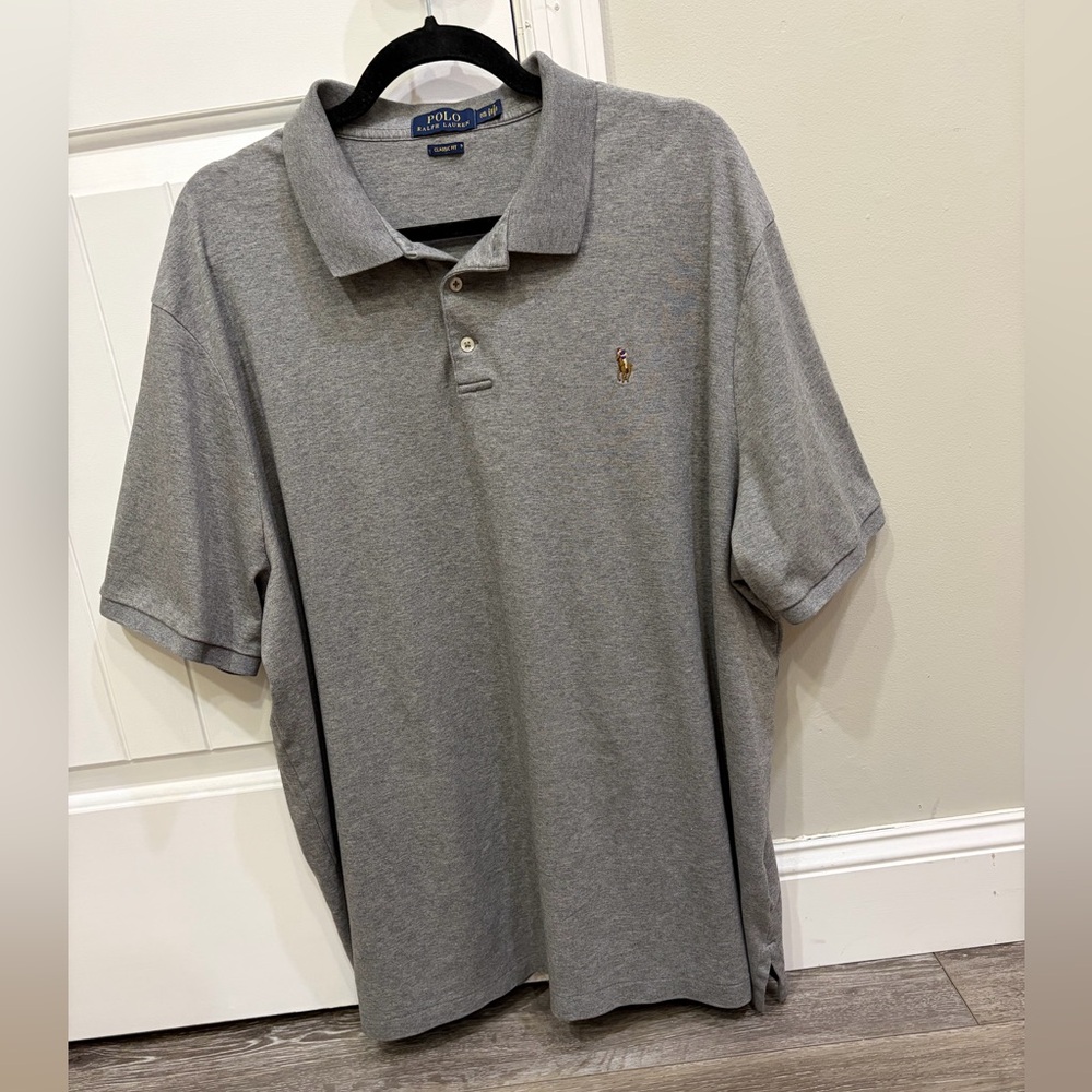 Polo Ralph Lauren Classic Gray Polo Shirt - Picture 10 of 11